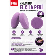 Bgea 2'li Premium El Cila Pedi Mor 13 Cm- Seramik Wax Cila Uygulama