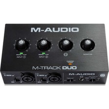M-Audio M-Track Duo II Ses Kartı 2 Kanal USB Arayüzü Fantom Güç Desteği ve Taşınabilirlik