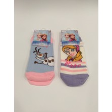 Çimpa Frozen 14453 Lisanslı Kız Çocuk Patik Çorap 2'li