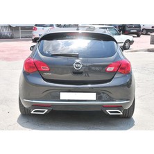 Tuning Vadisi Astra J Hb Sport Arka Difüzör Boyasız Egzoz Uçlu Parlak Siyah 2012 2015 Arası