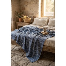 Cotton Collection Tek Kişilik Pike Blue Cottage 160X230