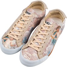 Dogo Kadın Vegan Deri Bej Sneakers - Angel's Dream Tasarım