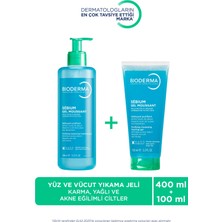 Bioderma Bioderma sebium Foaming Gel Karma Yağlı veCiltler Yüz Temizleme Jeli 400 ml & 100 ml