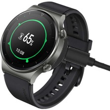 Case 4U Siyah Huawei Watch Gt 3 46MM USB Şarj Kablosu