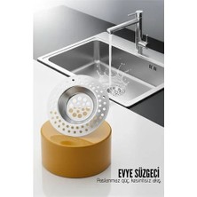 Nova Premium Ex Evye Süzgeci 7.1 cm Paslanmaz Çelik  - Mutfak Lavabo Gider Süzgeci Seti Tıkanma Önleyici 716326