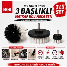 Bgea Matkap Ucuna Takılan 3'lü Fırça Temizlik Seti ile Profesyonel Sonuçlar