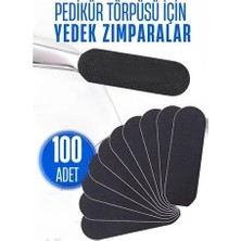Nova Premium Ex Ayak Törpü Yedeği Yapışkanlı Törpü Zımparası Pedikür Törpü Yedeği 100 Adet 716031