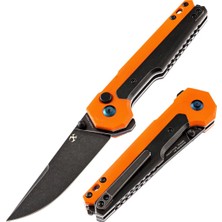 Kansept Edc Tac | Turuncu G10 + Titanyum Sap | CPM-S35VN Çelik Çakı | K2009A7