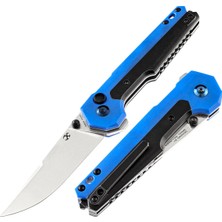 Kansept Edc Tac | Mavi G10 + Titanyum Sap | CPM-S35VN Çelik Çakı | K2009A6