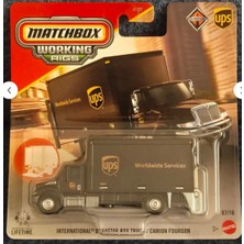 2026 Matchbox Working Rigs International Durastar Box Truck Ups Kargo Kamyonu