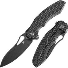 Kansept Echis | Titanyum Frag Desen Sap | Cpm S35VN Çelik Çakı | K1071A5