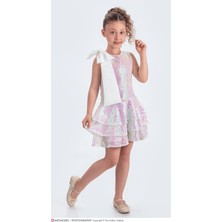 Örzi Kids Kızçocukabiye Özel Günelbise Pulpayet Kurdelalı