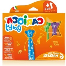 Die Grup Teddy Jumbo Bebek Süper Yıkanabilir Keçeli Boya Kalemi 6'li +1 Yaş
