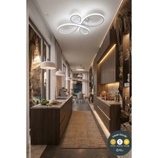 UltraMint Şık Beyaz LED Plafonyer Avize, Çok Renk Seçeneği, Salon, Mutfak ve Oda Için