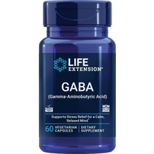 Life Extension Gaba Stress Support Mood Support Sleep Relaxation 60 Caps