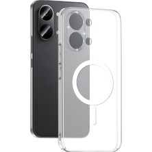 Zore Poco X8 Pro Max Kamera Korumalı M-Safe Şarj Özellikli Şeffaf Klfs London Sert Pc Kapak - Şeffaf