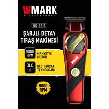 Wmark NG-9213 Kırmızı Profesyonel Şarjlı Detay Makinesi | 60 Dk Kesintisiz Kullanım