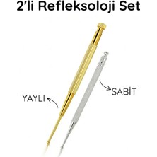 HVM Refleksoloji Masaj Kalemi Seti Metal Yapılı Vücut İçin Akupresür Uygulama Aracı