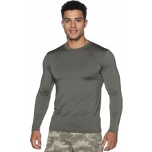Single Sword Uzun Kol Microfiber T-Shirt - Tişört Renk: Haki Beden: M