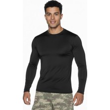 Single Sword Uzun Kol Microfiber T-Shirt - Tişört Renk: Siyah Beden: L