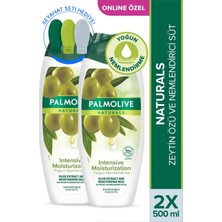 Palmolive Naturals Zeytin Özü ve Nemlendirici Süt Ile Yoğun Nemlendirme Duş Jeli 500 ml X2ADET + Seyahat Kiti