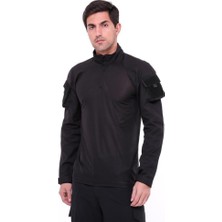 Single Sword Unisex&Unisex Outdoor ve Askeri Combat Tişört - Beden: XL | Renk: Siyah