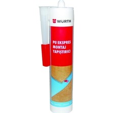 Würth PU Ekspres Montaj Yapıştırıcı 310ml Hızlı Kürleşen Tek Komponentli Poliüretan Esaslı Yapıştırıcı