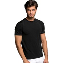 Single Sword Thermoform HZT18003 Microfiber Kısa Kol Fanila Renk: Siyah Beden: Xl
