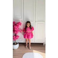 Rüya Kids Kız Çocuk Yazlık Poplin Kumaş 2 Li Alt Üst Takım