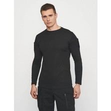 Single Sword Ss Yakasıız Uzun Kol Tişört  Lacos Kumaş Renk: K.bej Beden: 2xl