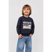Overdo Erkek Çocuk Kamuflaj Desenli Uzun Kol Sweatshirt