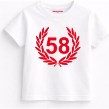 Rabona Fashion Sivas 58 Kırmızı Beyaz Çocuk T-Shirt