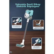 Brother Toys 3'ü 1 Arada Sesli Işıklı Vakumlu Çekme Özellikli Elektrikli Oyuncak Süpürge Pembe Mavi Renk