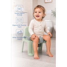 Babyjem Afacan Lazımlık Ergonomik Tuvalet Eğitimi Yardımcısı Soft Yeşil