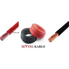 Sevtel 70 mm Akü Kablosu Kırmızı 25 Metre(1 Top)