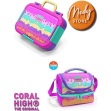 Coral High Dondurma Desenli Paslanmaz Çelik Beslenme Kabı ve Thermo Iki Katlı Beslenme Çantası