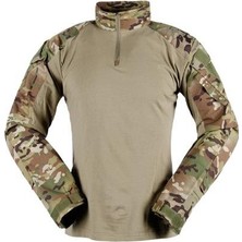Single Sword Sword Metam Dirsekli Combat Outdoor Erkek&kadın T-Shirt Single Renk: Multicam Beden: 3xl