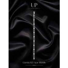 Up Atelier 925 Ayar Gümüş Erkek Bileklik Siyah
