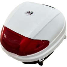 Motokit 35 Litre Universal Sırt Dayamalı Motosiklet Çantası Beyaz