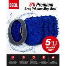 Bgea 5'li Premium Araç Yıkama Mop Bezi