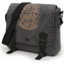 Mandosi Unisex Vintage Postacı Çantası Laptop Evrak ve Okul Omuz Çantası - 8045