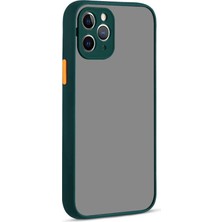 ZORE iPhone 12 Pro Kılıf Mtr Hux Kapak-Koyu Yeşil