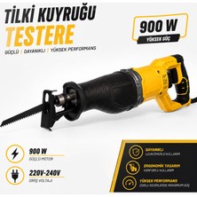 Badem10 Tilki Kuyruğu Testere 900W Yüksek Performanslı Ahşap Metal Kesim Elektrikli Kılıç Testere Makinesi