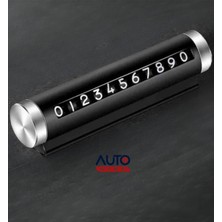 Autowise Oto Çevirmeli Numaratör Aliminyum Kasa Telefon Numaratörü Siyah Renk Metal Kasa Sınırsız Kullanım