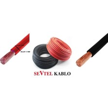 Sevtel 35 mm Akü Kablosu Kırmızı 25 Metre (1 Top)