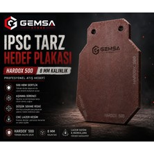 Gemsa Store Ipsc Metal Atış Hedefi Hardox 500 8 mm