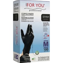 MORE FOR YOU Tek Kullanımlık Copolymer Eldiven 100'lü Siyah (M)