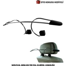 Autowise Araç Içi Oto Koltuk Arkası Metal Elbise Askılığı Kıyafet Askısı Kırışıklık Önleyici Tasarım Metal Askılık