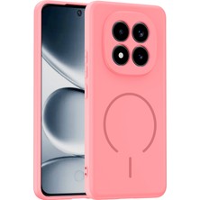 Maks Technology Redmi Note 15 Pro 4g Kılıf M-Safe Şarj Özellikli Mkst Meta Kapak - Rose Pembe