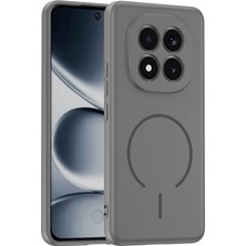 Maks Technology Redmi Note 15 Pro 4g Kılıf M-Safe Şarj Özellikli Mkst Meta Kapak - Titanyum-Gri